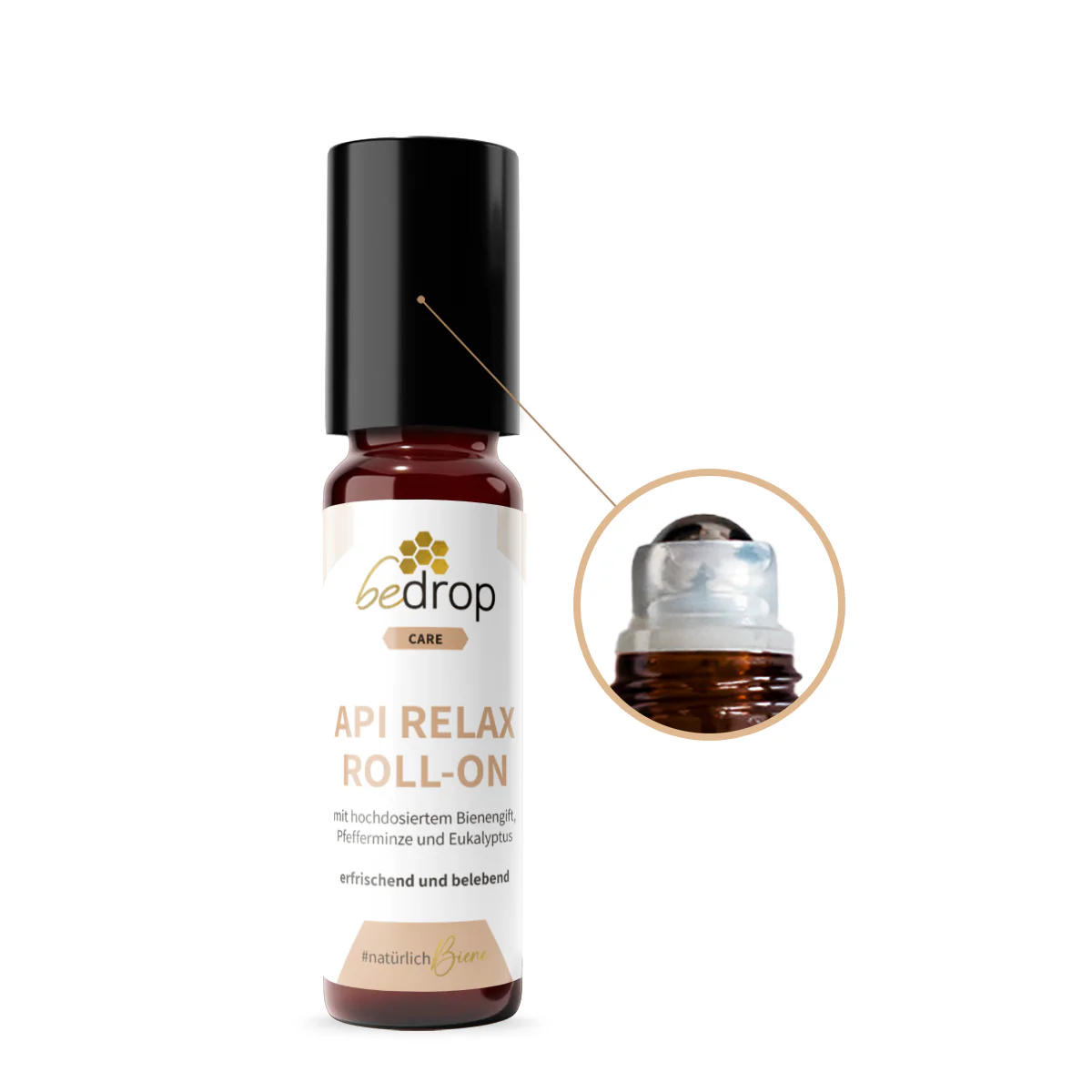 Api Relax Roll-On mit hochdosiertem Bienengift, Pfefferminze und Eukalyptus - 10ml