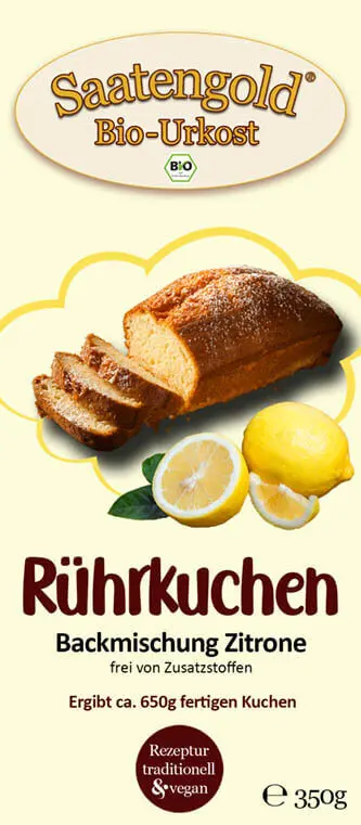 Zitronenkuchen Backmischung (Bio) Ur-Dinkel hell 350g