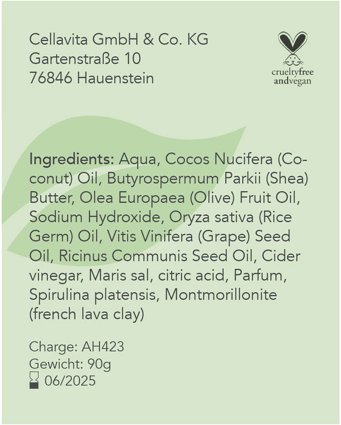 CellaPure Algen Haarseife