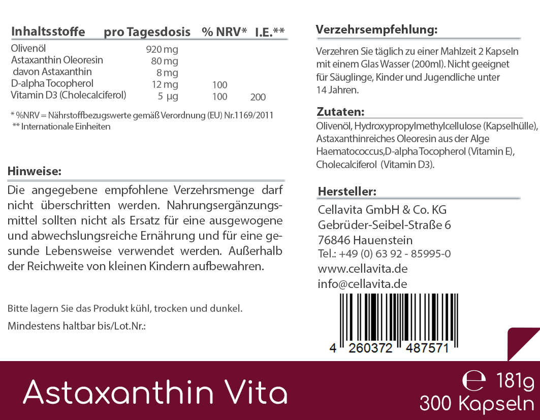 Astaxanthin Vita 