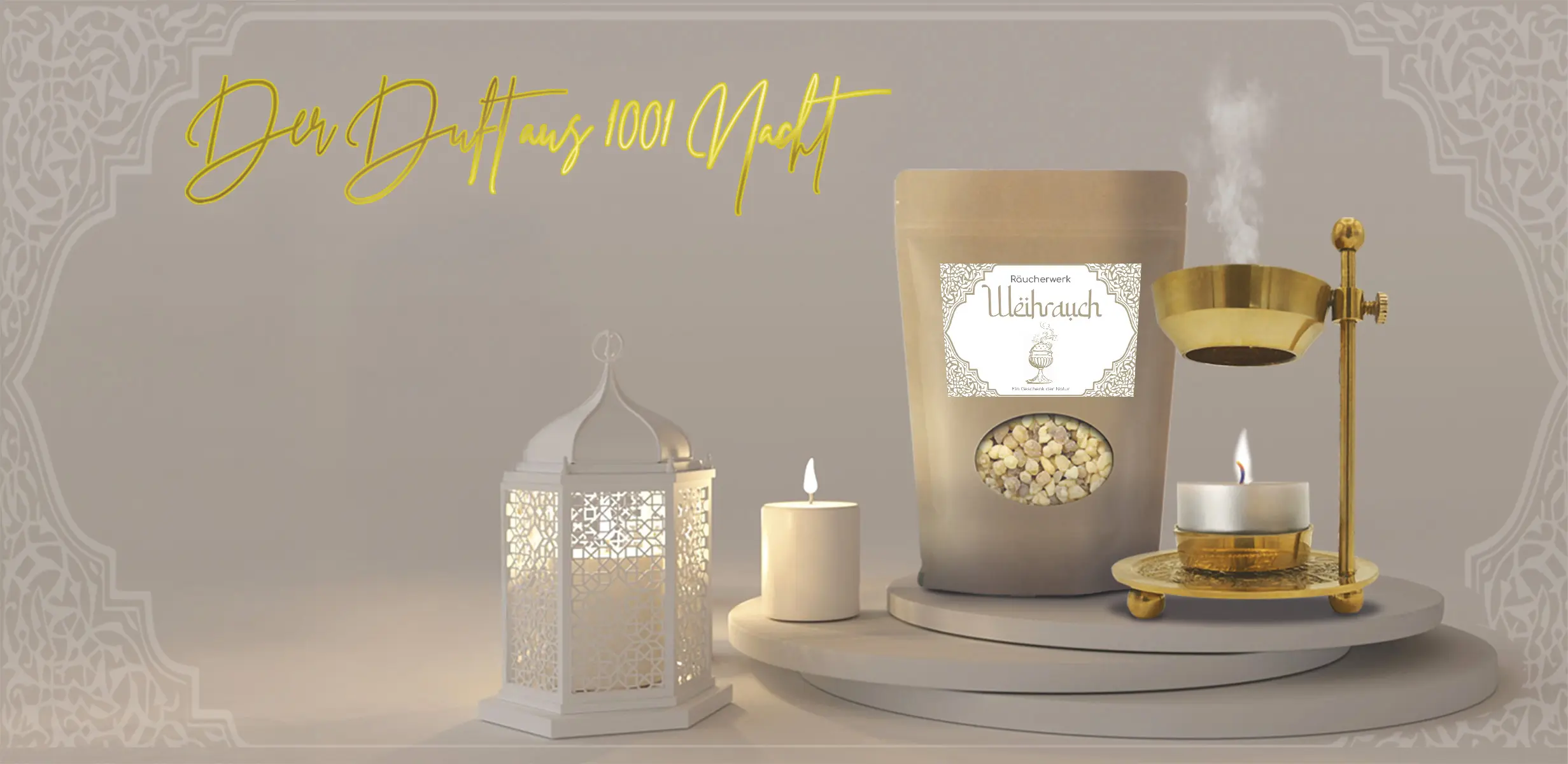 Räucher-Set: Weihrauchbrenner + Boswellia sacra Weihrauch