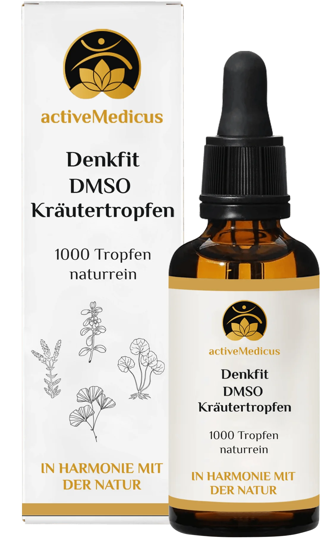 DenkFit DMSO Kräutertropfen (50 ml, 1000 Tropfen)