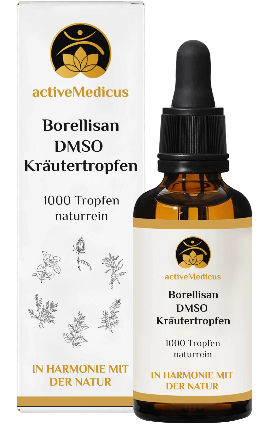 BorelliSan DMSO Kräutertropfen (50 ml, 1000 Tropfen)