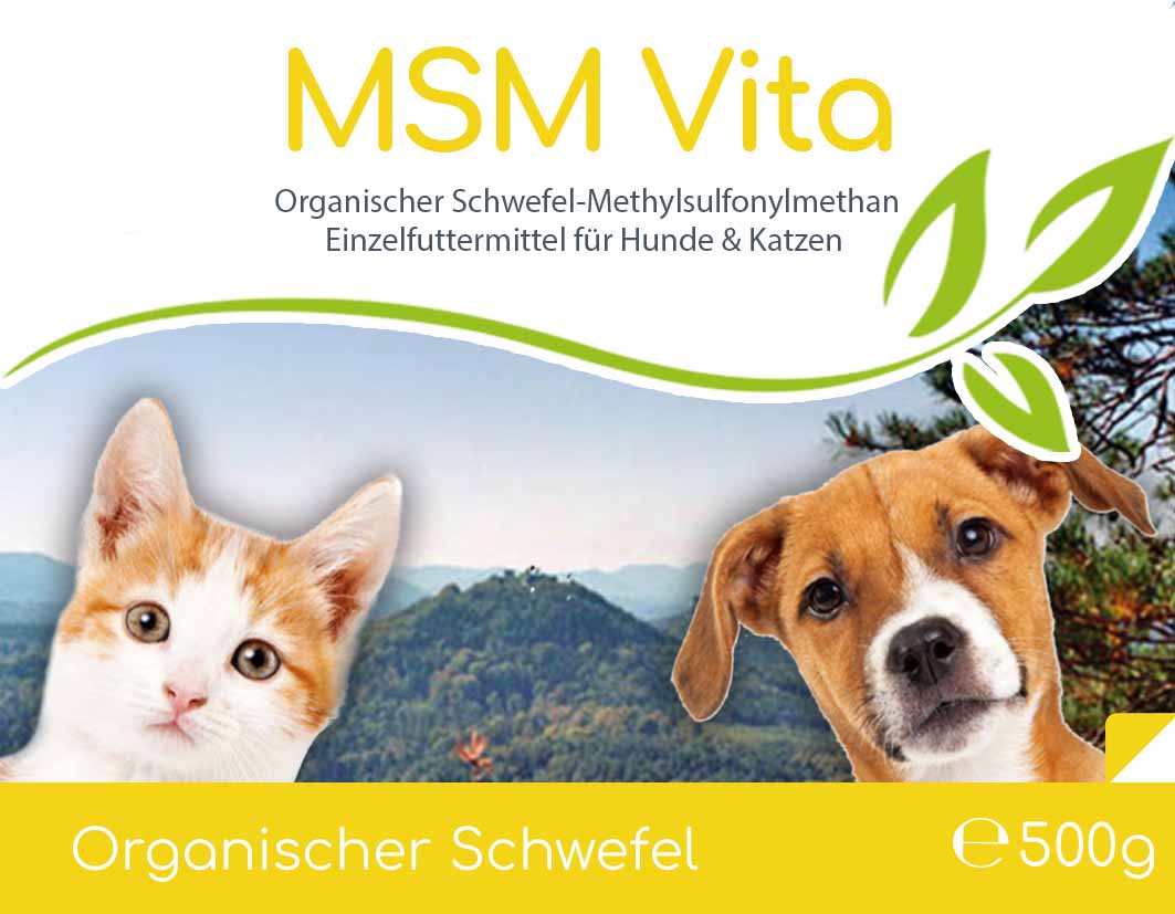 MSM - Organischer Schwefel für Hunde & Katzen