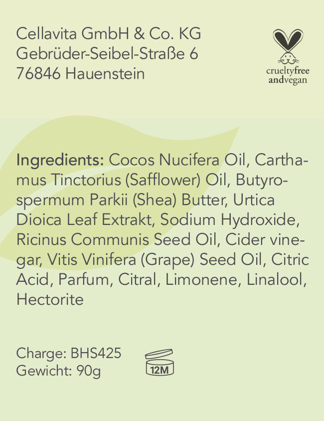 CellaPure Brennnessel Haarseife