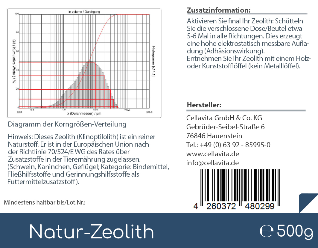 Natur-Zeolith (100%) - Klinoptilolith 