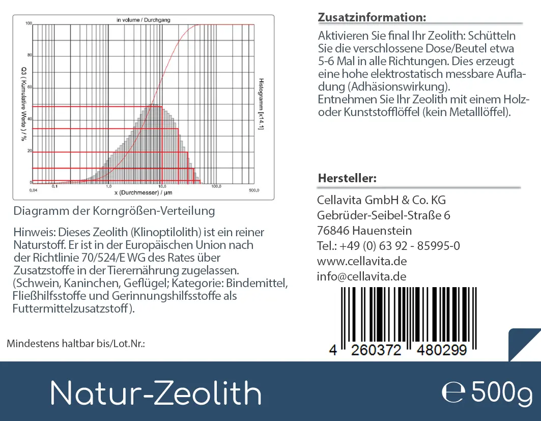 Natur-Zeolith (100%) - Klinoptilolith 