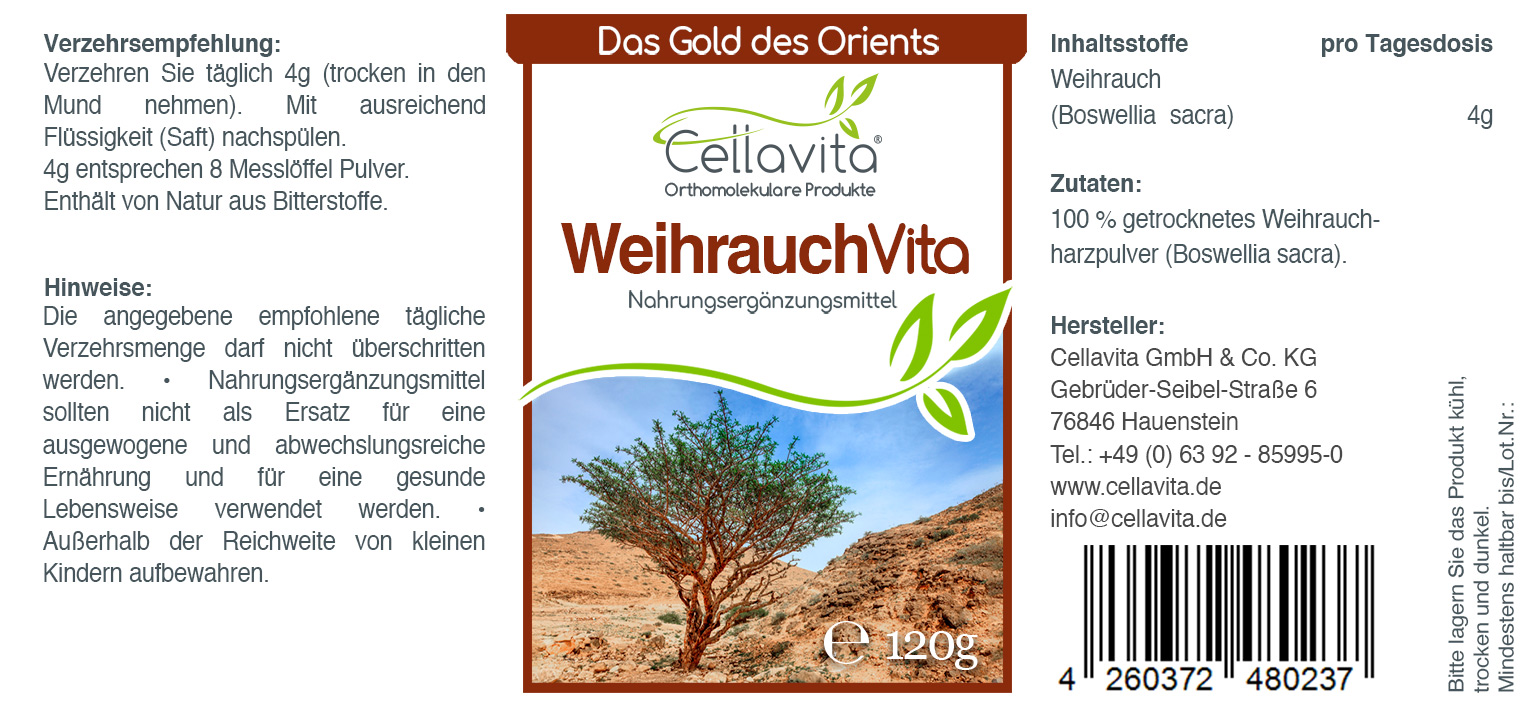 Weihrauch Vita (Boswellia Sacra) Pulver