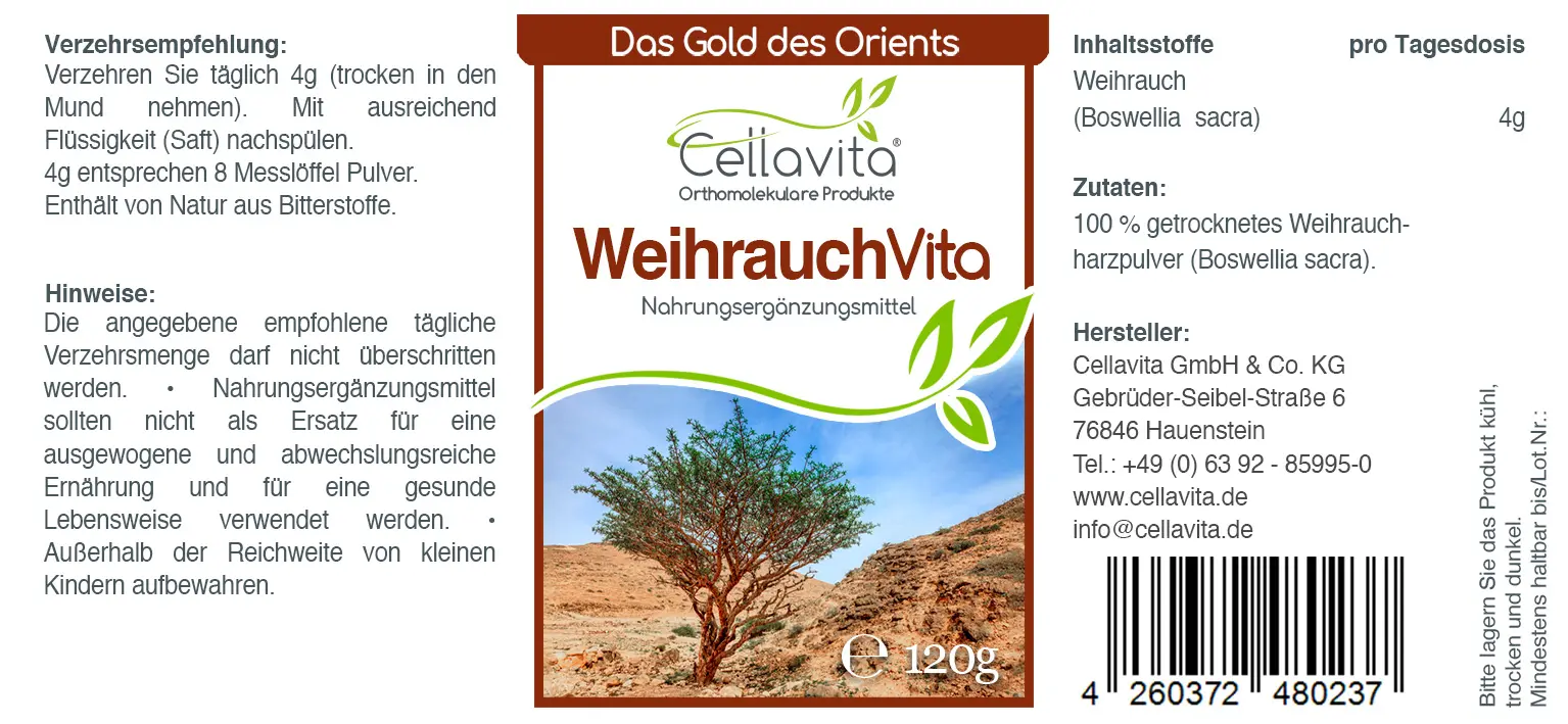Weihrauch Vita (Boswellia Sacra) Pulver