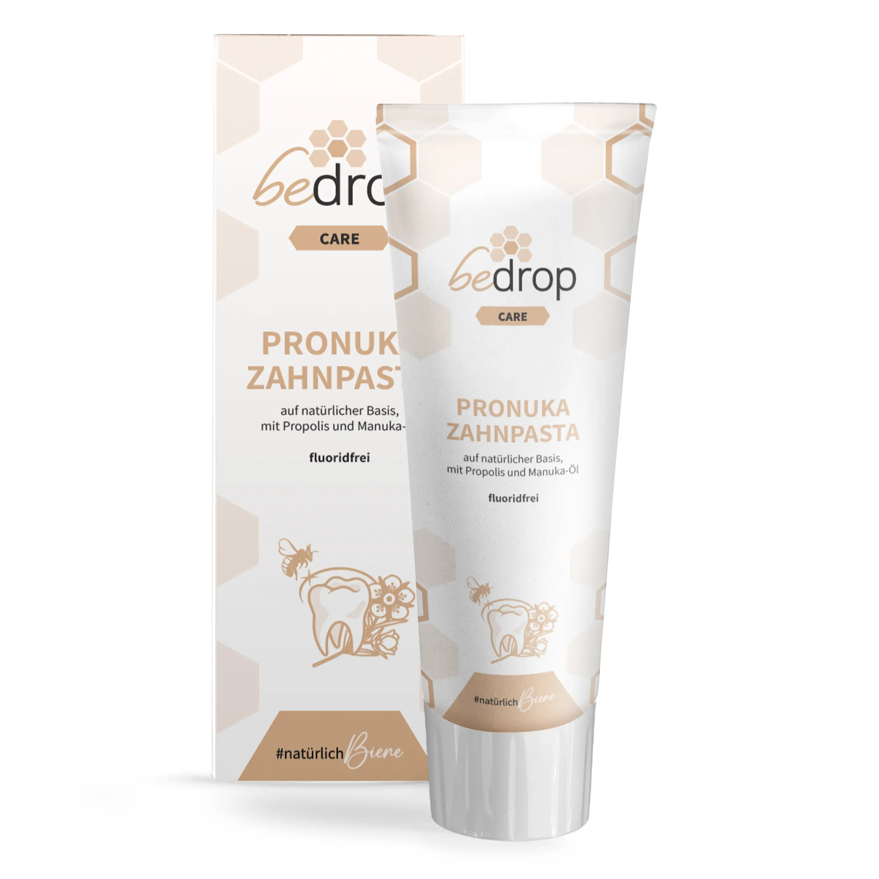 Zahnpasta, natürliche Zahncreme mit Propolis & Manuka-Öl, fluoridfrei „Pronuka" - 75ml