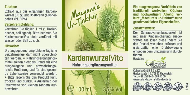 Machura's Ur-Tinktur Kardenwurzel Vita 