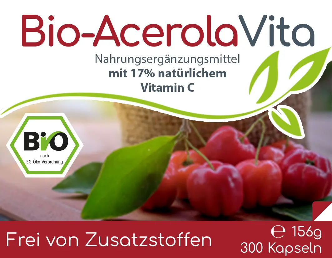 Bio-Acerola Vita Kapseln (natürliches Vitamin C)