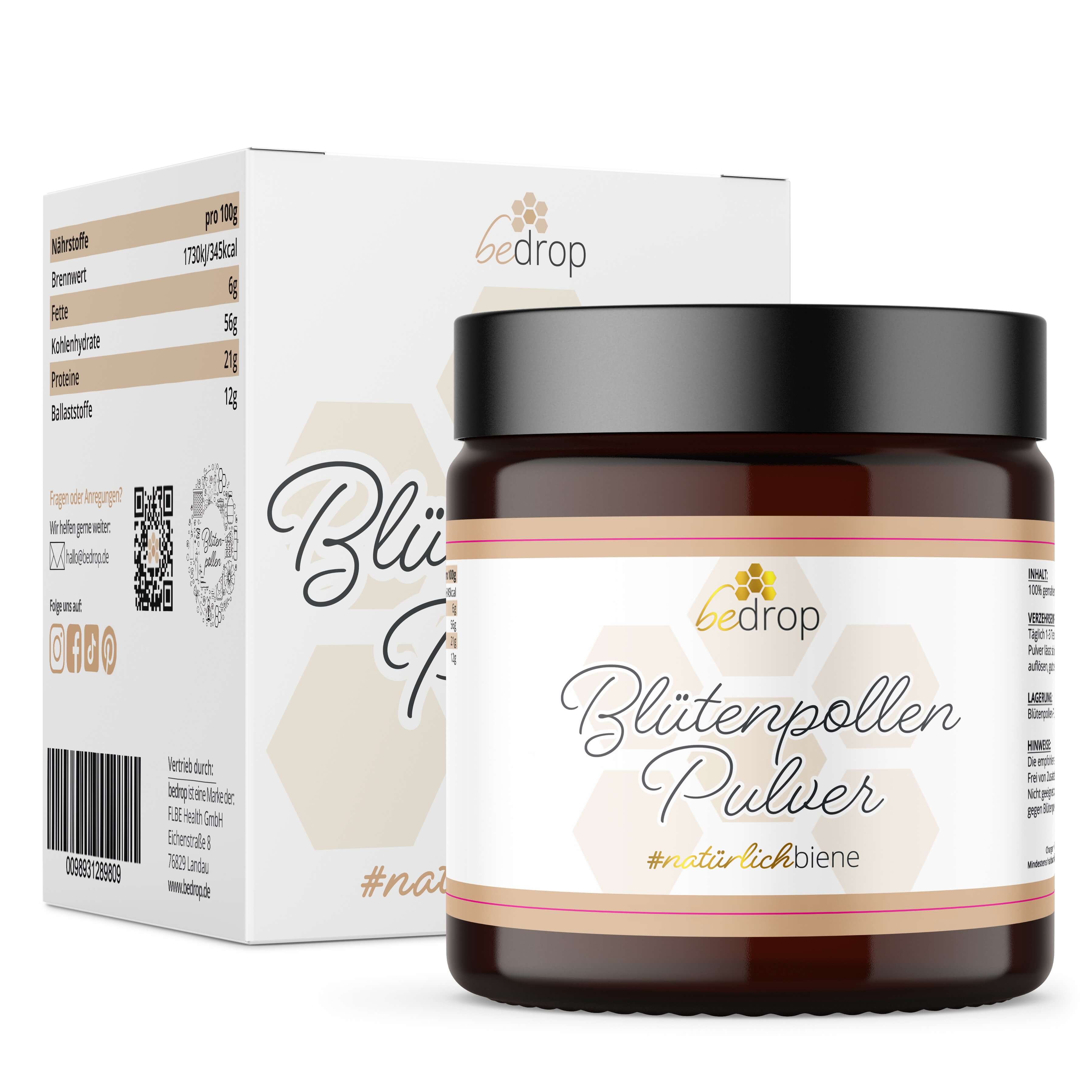 Blütenpollenpulver (Blütenpollen Pulver gemahlen) 60g