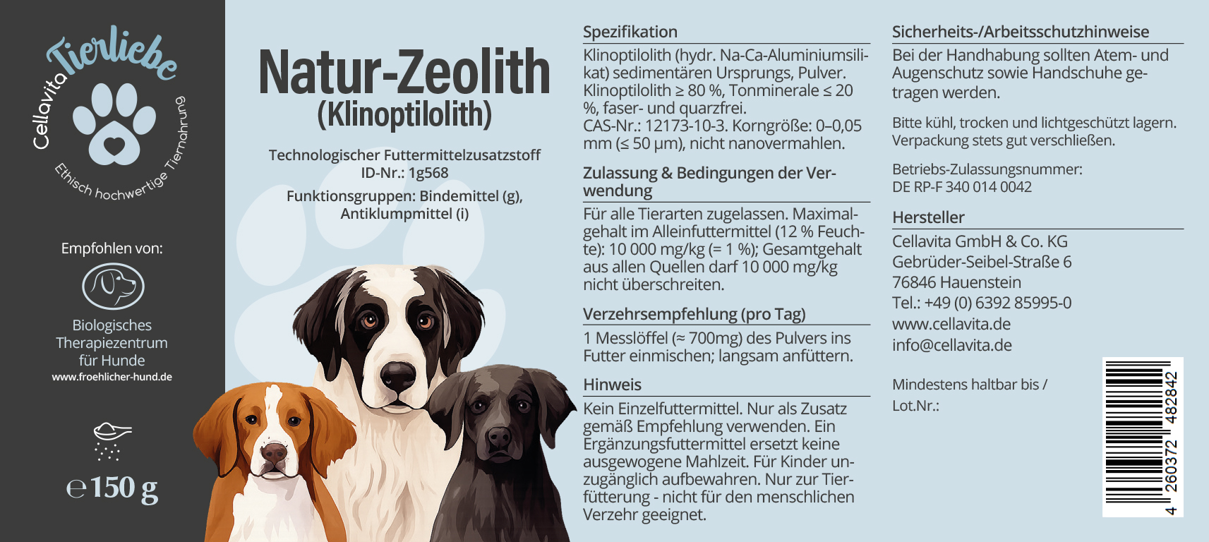 Zeolith für Hunde