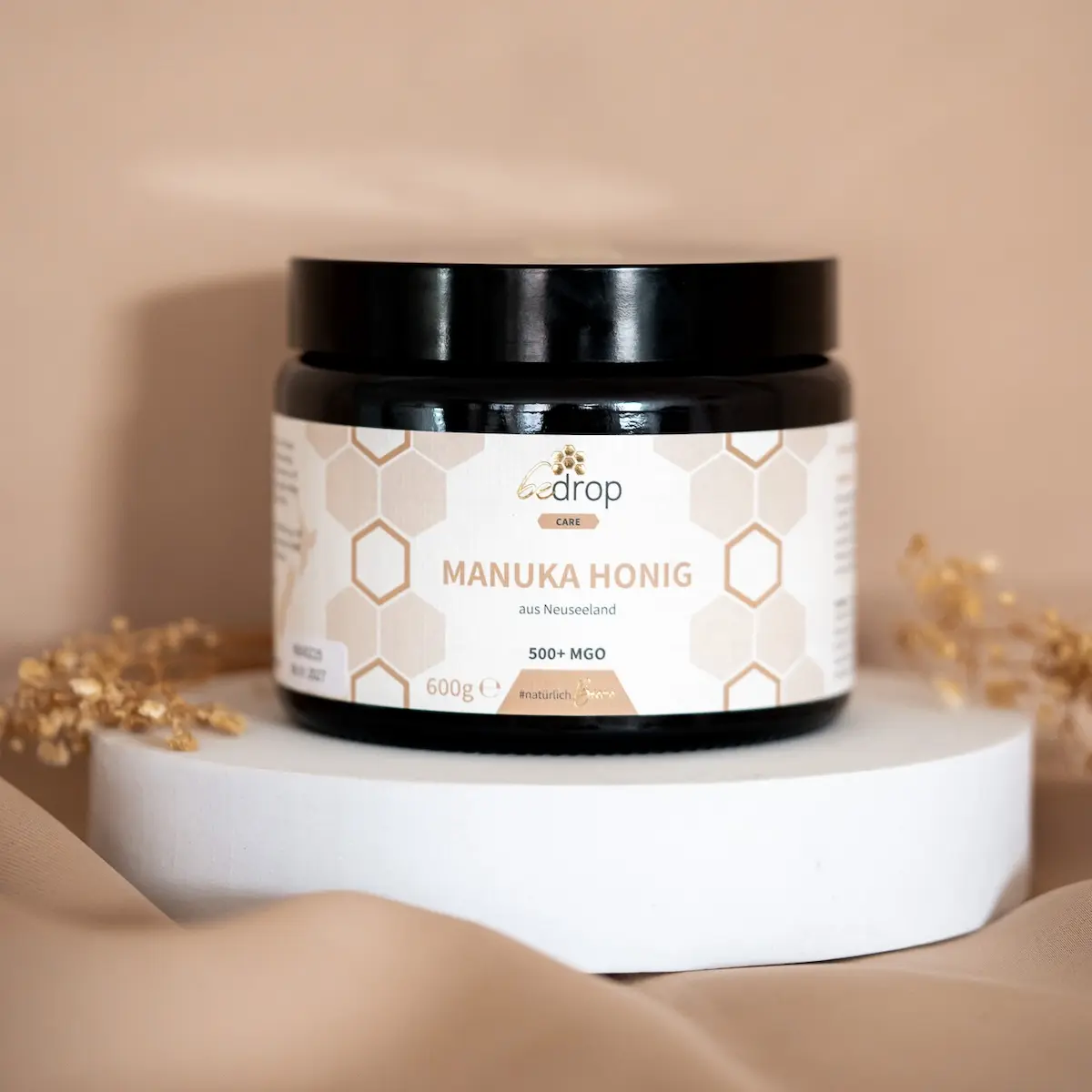 Manuka Honig 600g mit MGO 500+ Vorratsglas XXL Glas