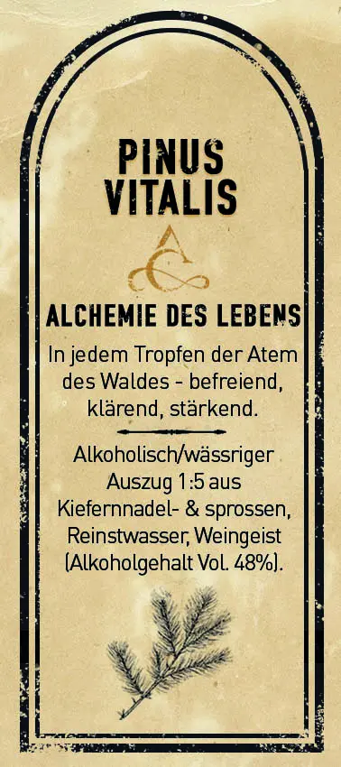 Pinus Vitalis – Tinktur aus Kiefernnadel- & -sprossen-Extrakt