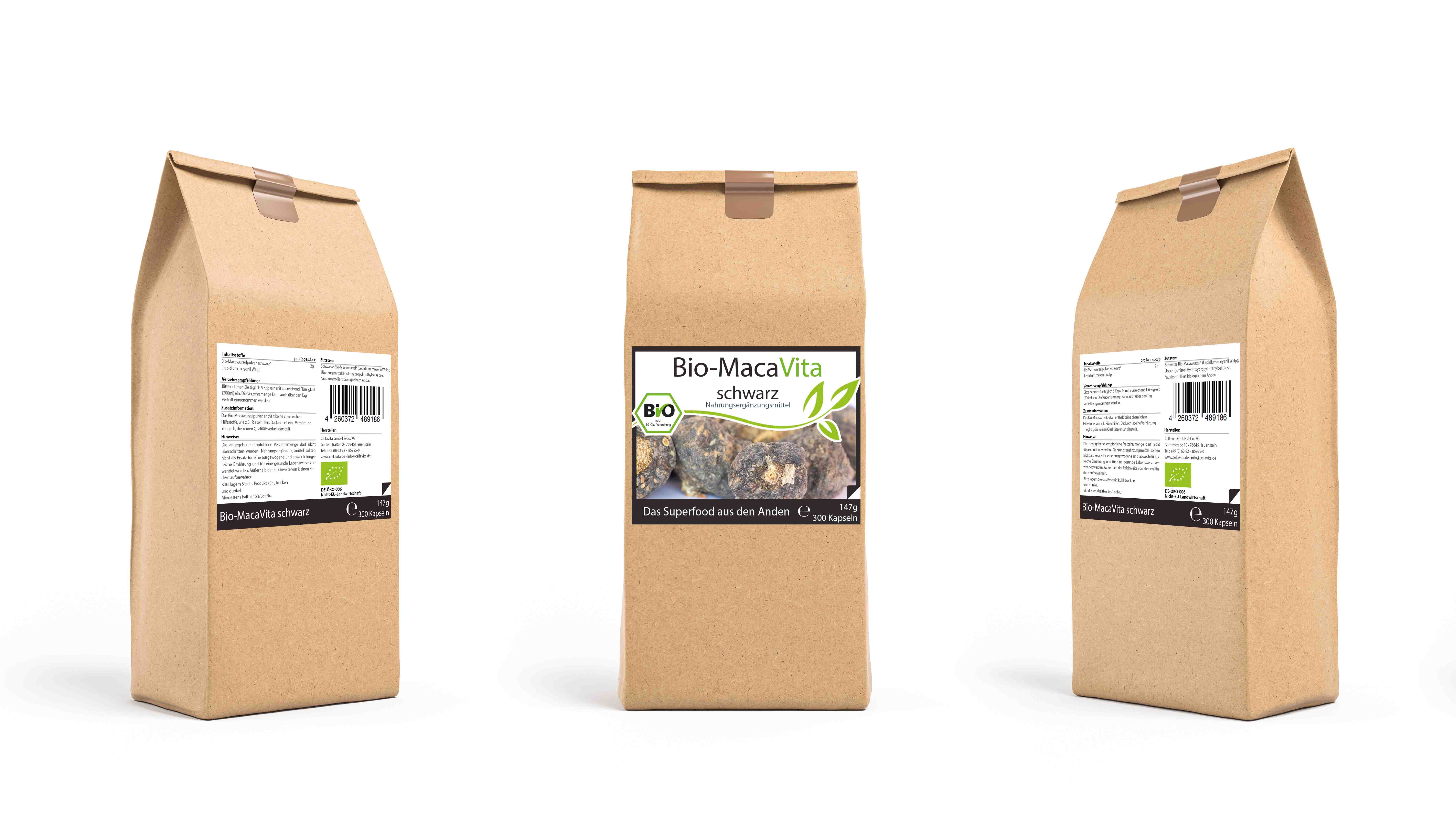 Bio-Maca Vita schwarz Kapseln