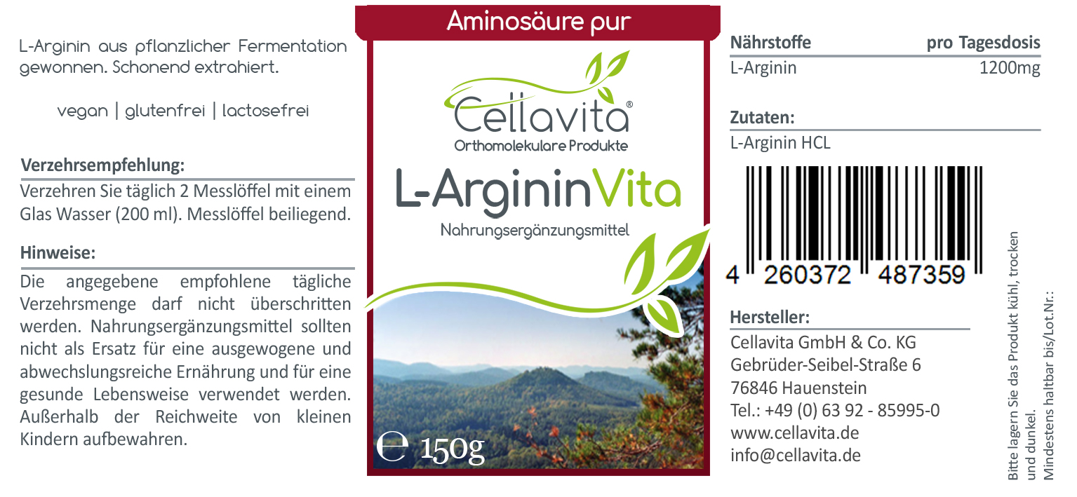 L-Arginin Vita Pulver