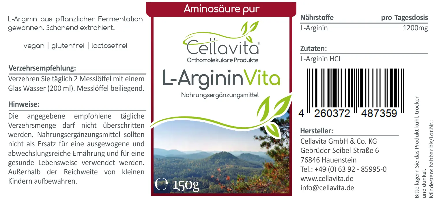 L-Arginin Vita Pulver