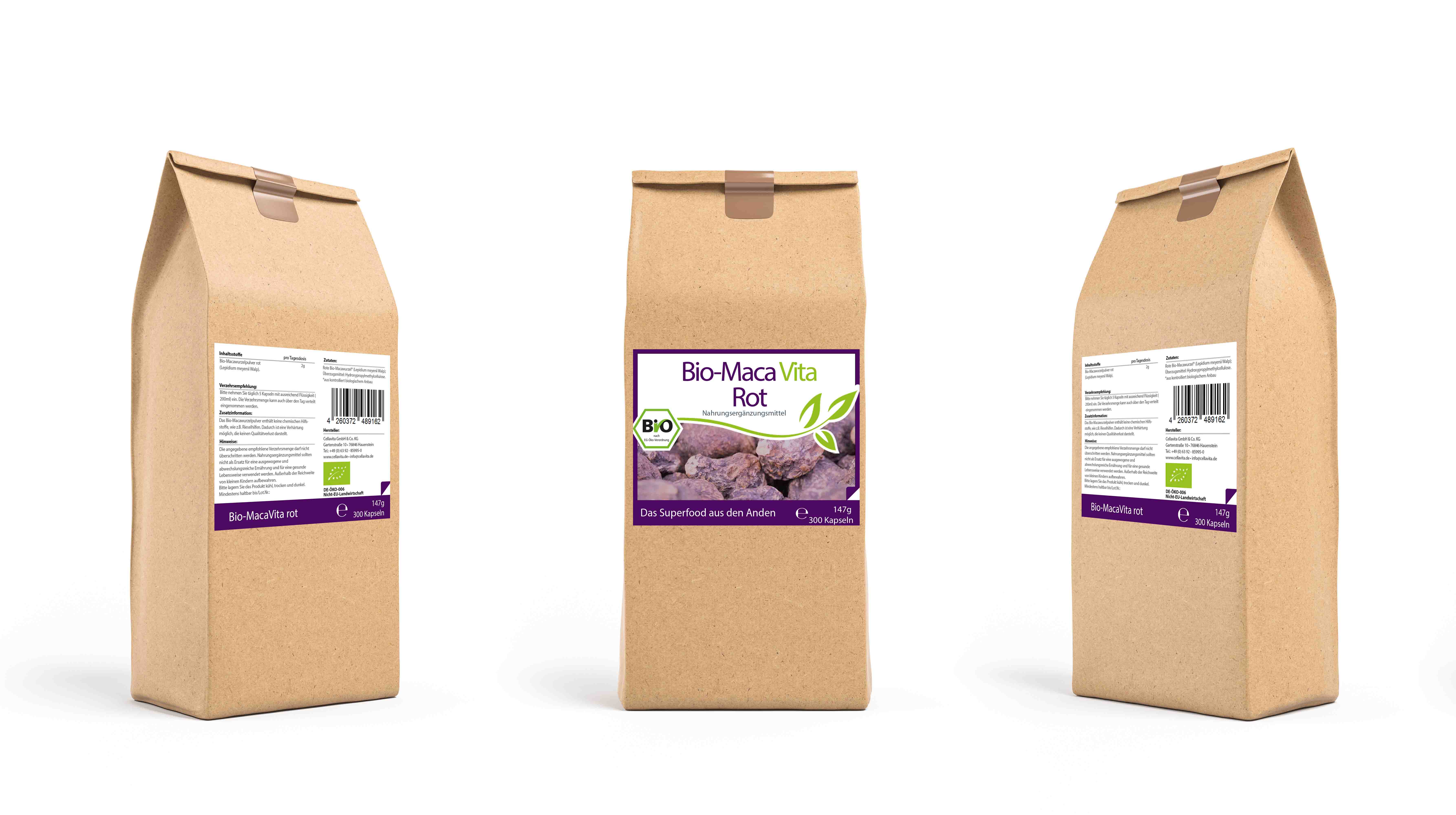 Bio-Maca Vita rot Kapseln