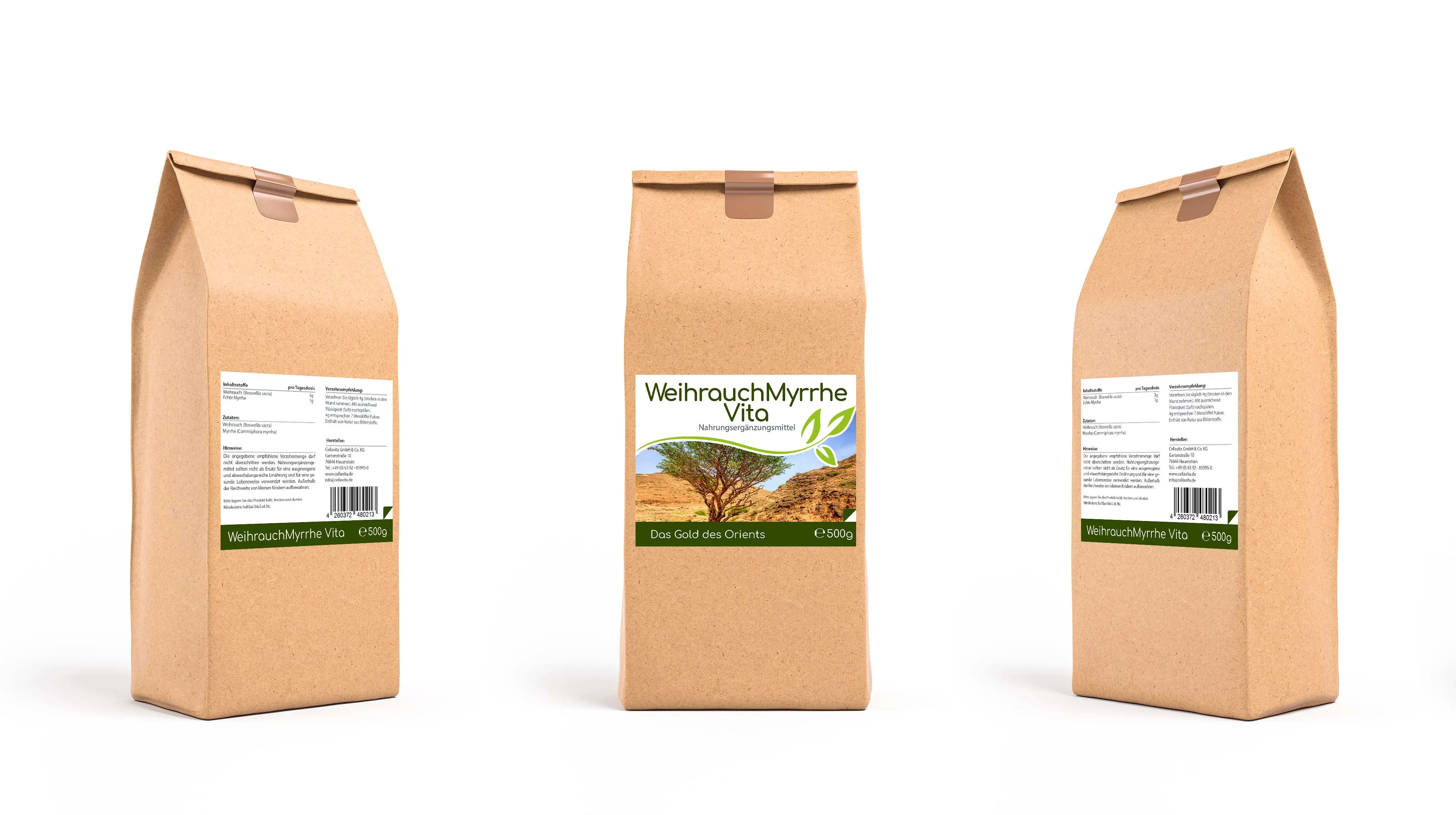 Weihrauch (Boswellia sacra) Myrrhe Pulver