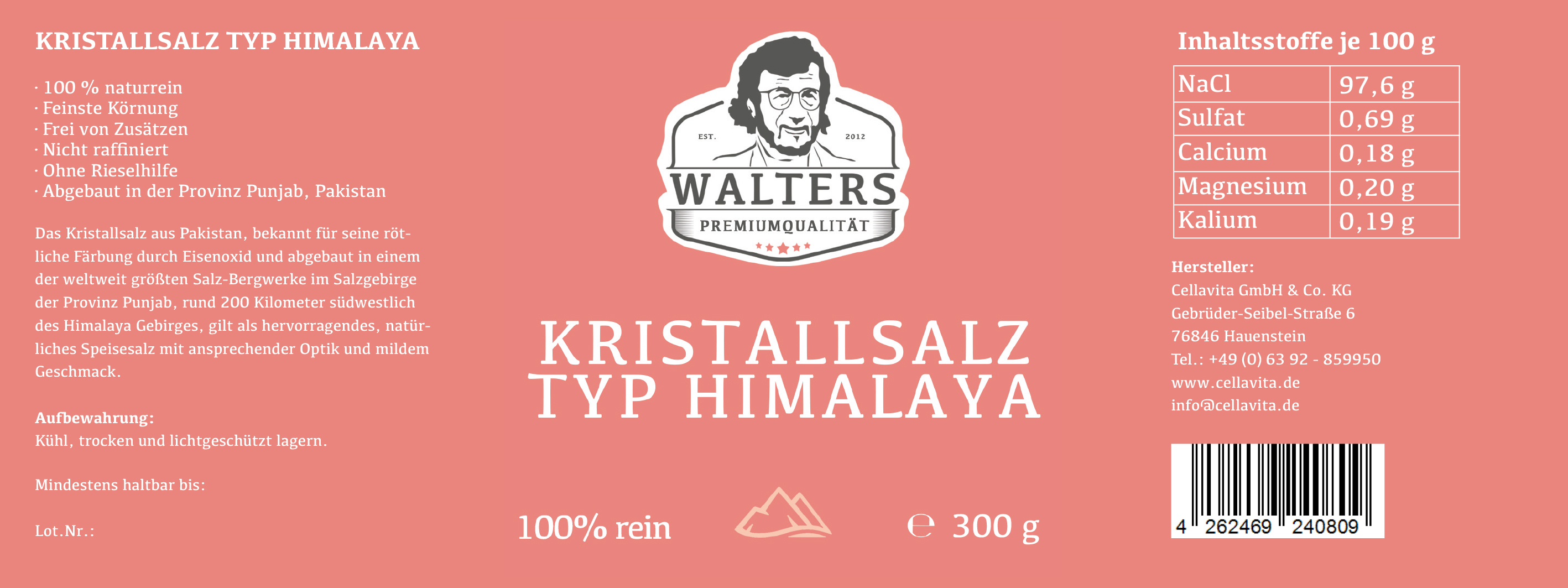 Kristallsalz Typ Himalaya 