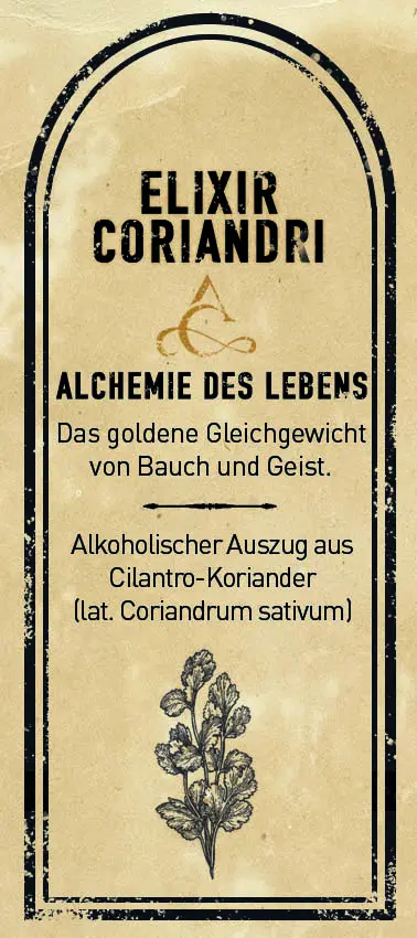 Elixir Coriandri – Tinktur aus Koriander/Cilantro-Extrakt & -Saftv