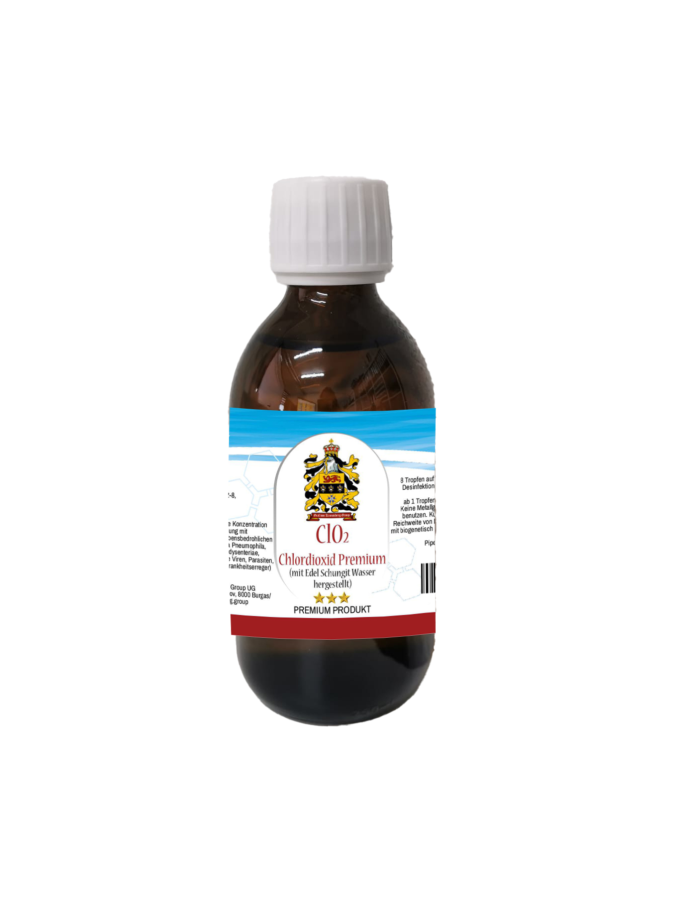 Chlordioxid Premium (CLO2 CDL CDS) mit Schungit-Wasser ("Edel-Schungit") 