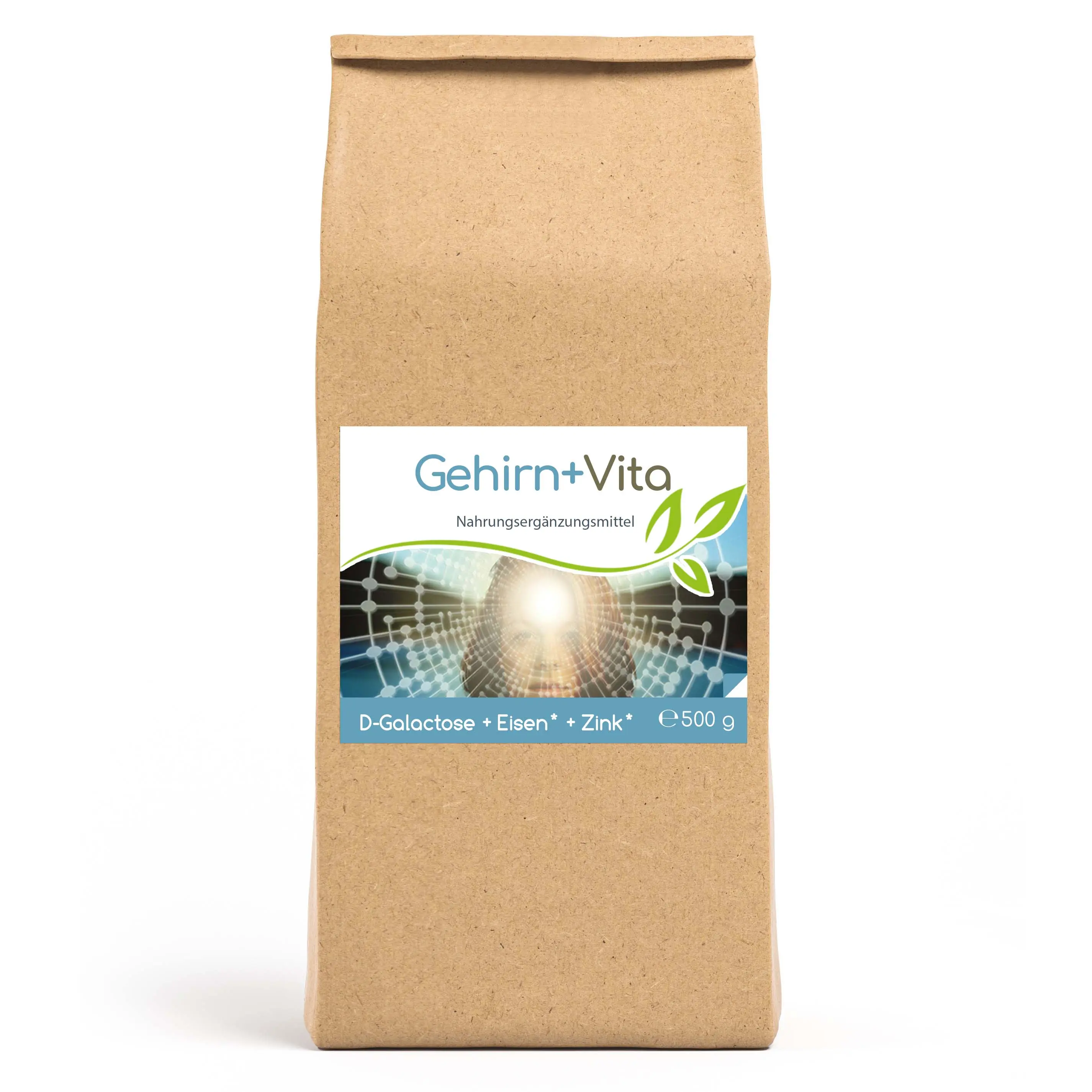 Gehirn+ Vita Pulver (mit D-Galactose, Eisen & Zink)