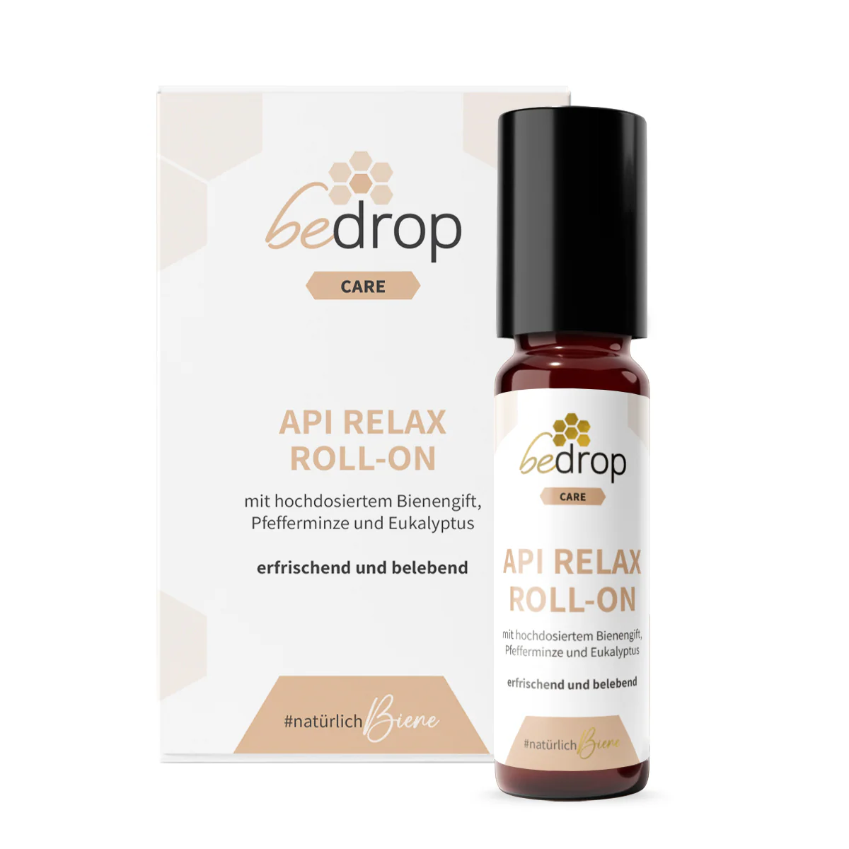 Api Relax Roll-On mit hochdosiertem Bienengift, Pfefferminze und Eukalyptus - 10ml