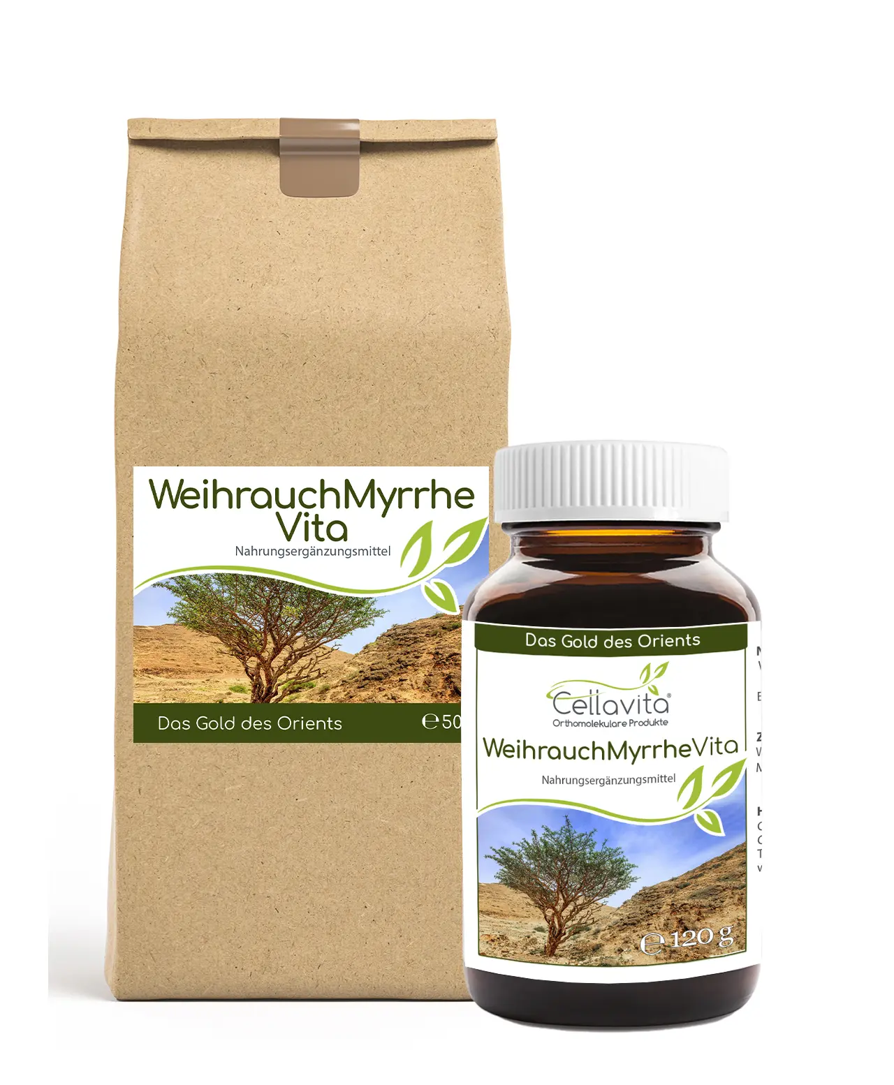 Weihrauch (Boswellia sacra) Myrrhe Pulver