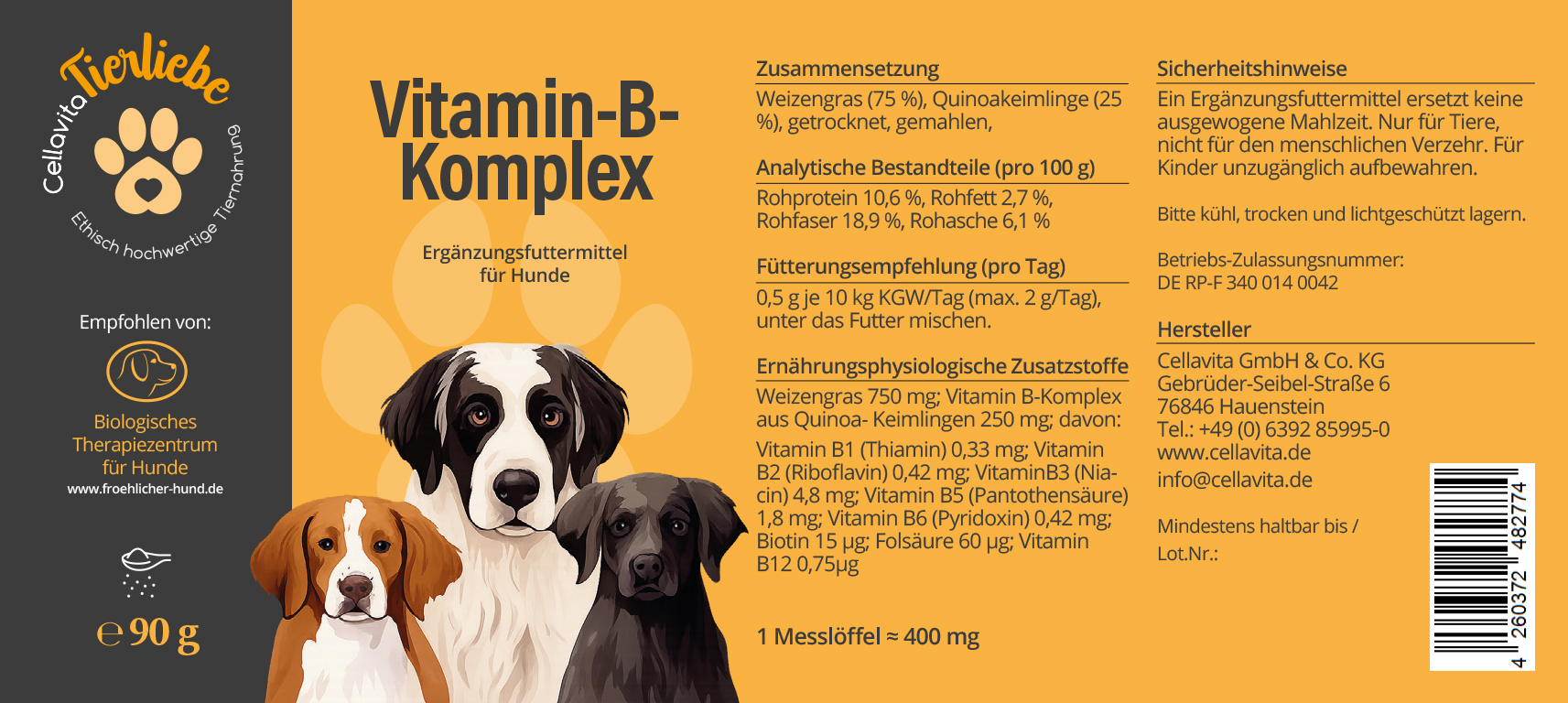 Vitamin B-Komplex für Hunde
