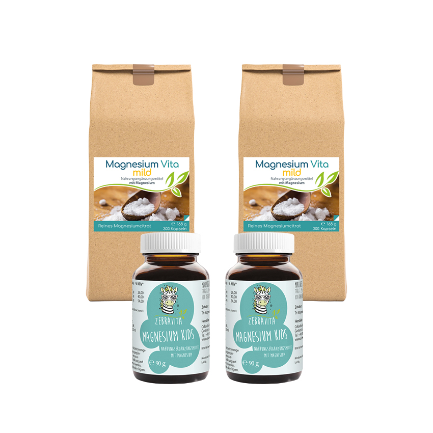 Magnesium Familien-Set – für Groß & Klein
