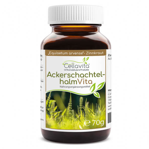 Ackerschachtelhalm (Zinnkraut) Vita | 70g (100 Tages-Vorrat) Pulver im Glas