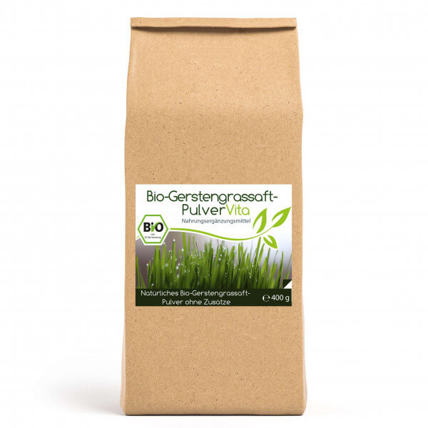 Bio Gerstengrassaft-Pulver Vita 400g Pulver im Vorratsbeutel