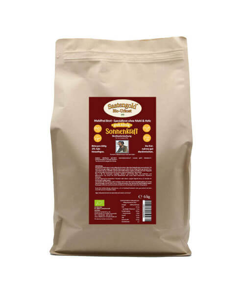 Mehlfreibrot Sonnenkraft 'grob-körnig' Bio Brotbackmischung 6 kg