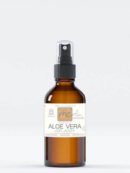 Vegan Naturkosmetik Aloe Vera Splash Haar &amp; Körperpflege Spray + Gesichtstonic 100ml