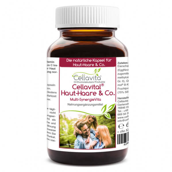Cellavital Haut-Haare & Co. - 3-Monatsvorrat - 180 Kapseln im Glas
