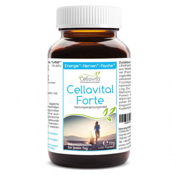 Cellavital® Forte | Multi-Synergie für jeden Tag - 150 Kapseln im Glas