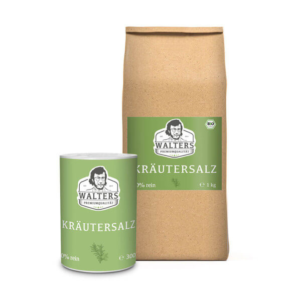 Kräutersalz 300g inklusive 1kg Nachfüllpack