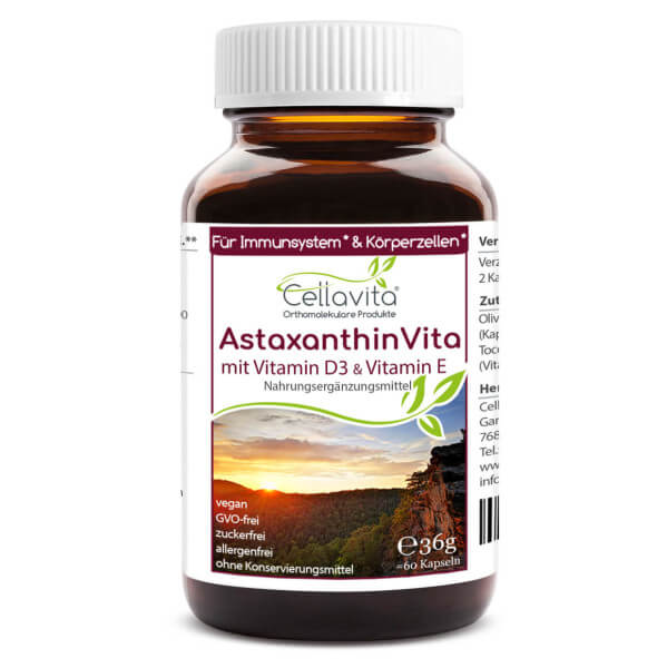 Astaxanthin Vita 60 Kapseln im Glas