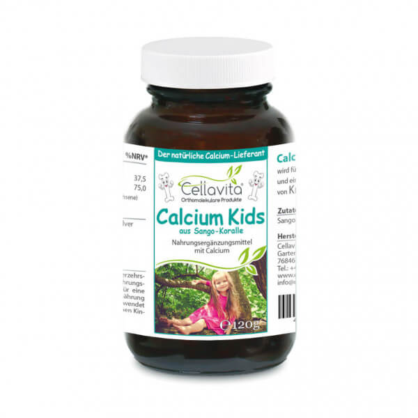 Calcium kids (natürlicher Calcium Lieferant) für Kinder - 120g Pulver im Glas