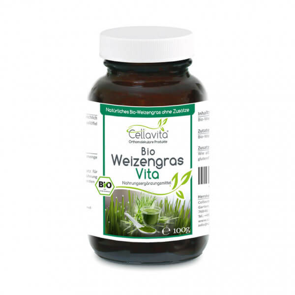 Bio Weizengras Vita 100g im Glas