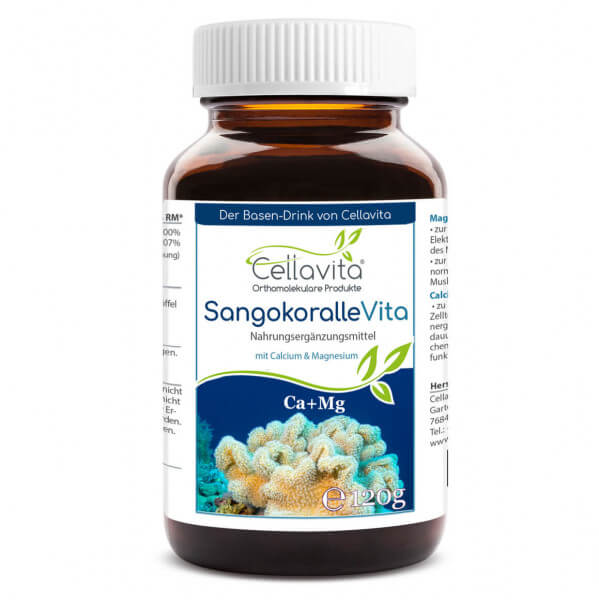 Sangokoralle Vita - Calcium + Magnesium (SANGO) Monatsvorrat - 120g im Glas