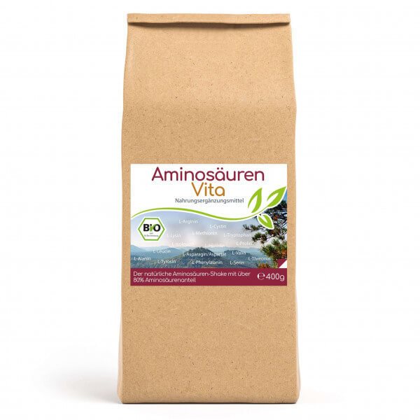 Bio Aminosäuren Vita (natürliche Aminosäuren & Proteine) 400g Vorratsbeutel