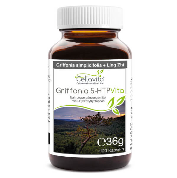 Griffonia 5-HTP (4-Monatsvorrat) 120 Kapseln im Glas