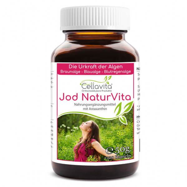 Jod Natur (Astaxanthin) Vita - 4-Monatsvorrat - 120 Kapseln