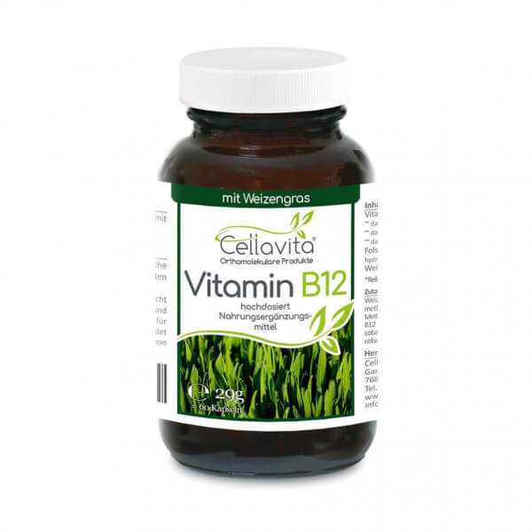 Vitamin B12 hochdosiert 60 Kapseln im Glas