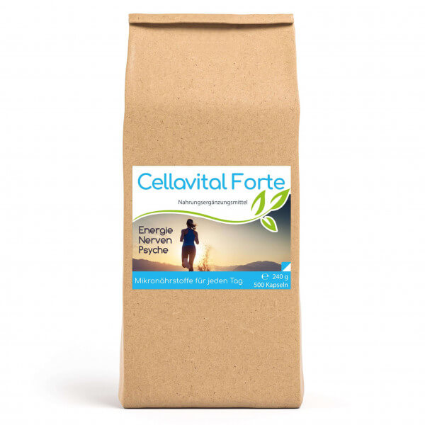 Cellavital® Forte | Multi-Synergie für jeden Tag - 500 Kapseln im Vorratsbeutel