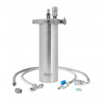 Alvito Einbau-Filtersystem Inox T aus Edelstahl mit Schlauchsatz